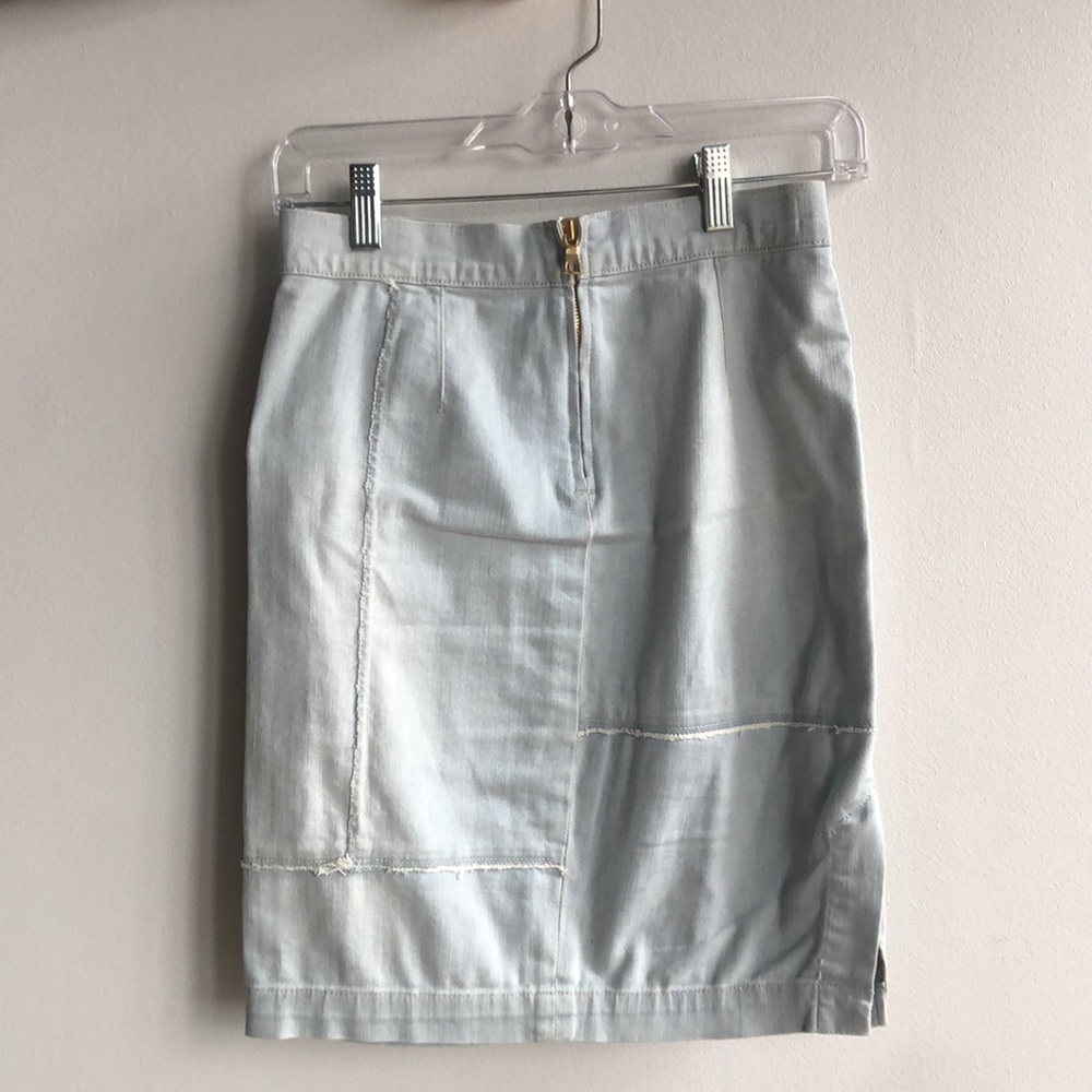 Frame denim-light wash skirts